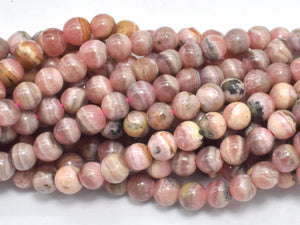 Rhodochrosite, 5mm (4.5mm), Round-BeadBasic