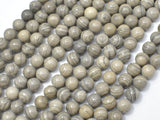 Gray Banded Jasper, 6mm (6.2mm) Round-BeadBasic