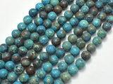 Blue Calsilica Jasper Beads, 8mm (8.4mm) Round Beads-BeadBasic