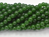 Jade Beads-Green, 8mm (8.3mm) Round Beads-BeadBasic