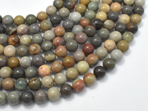 Polychrome Jasper, 8mm Round Bead-BeadBasic