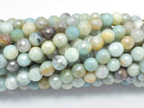 Mystic Coated Amazonite, 6mm (6.3mm) Faceted, AB Coated-BeadBasic