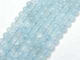 Genuine Aquamarine Beads, 8mm Round-BeadBasic