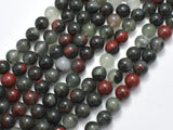 African Bloodstone, 8mm Round Beads-BeadBasic