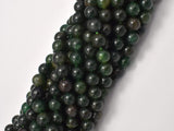 Green Mica Beads, Biotite Mica, 8mm Round-BeadBasic