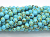 Shell Turquoise Howlite-Blue, 6mm (6.5mm)-BeadBasic