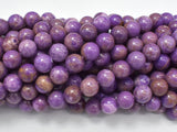 Phosphosiderite, 8mm Round Beads-BeadBasic