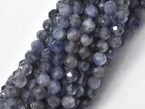 Iolite Beads, 4mm Micro Faceted Round-BeadBasic