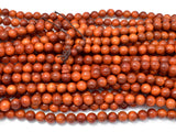 Dragon Blood Wood Beads, 8mm Round Beads, 35 Inch-BeadBasic