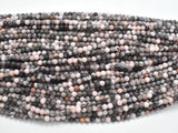 Pink Zebra Jasper, 4mm Round Beads-BeadBasic