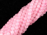 Rose Quartz Beads, 4mm (4.5mm) Round Beads-BeadBasic