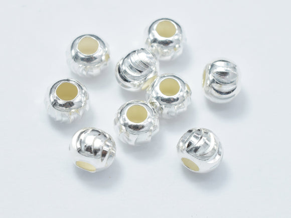 10pcs 5mm 925 Sterling Silver Beads, 5mm x 4.2mm Rondelle Beads-BeadBasic