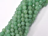 Green Aventurine Beads, 8mm Faceted Round Beads-BeadBasic