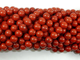 Red Jasper Beads, 6mm (6.5mm), Round Beads-BeadBasic