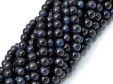 Blue Tiger Eye, 6mm (6.5mm) Round Beads-BeadBasic