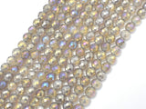 Mystic Coated Gray Agate, 6mm Faceted Round-BeadBasic