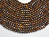 Tiger Iron, 6mm, Round Beads, 15.5 Inch-BeadBasic