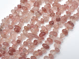 Strawberry Quartz Beads, Lepidocrocite Beads, Chips, 4mm -9mm-BeadBasic