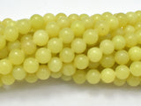 Lemon Jade, Round, 8mm beads-BeadBasic
