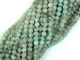 Matte Sesame Jasper Beads, Kiwi Jasper, 4mm (4.5mm) Round Beads-BeadBasic