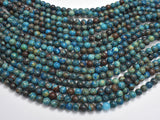 Blue Calsilica Jasper Beads, 6mm (6.7mm) Round Beads-BeadBasic