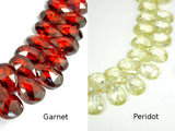 CZ beads, 6 x 9 mm Faceted Pear Briolette-BeadBasic