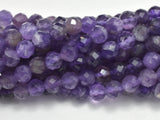 Amethyst, 5mm Micro Faceted Round-BeadBasic