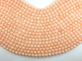 Jade Beads, Peach, 8mm Faceted Round-BeadBasic