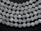 White Moonstone Beads, 4mm Micro Faceted-BeadBasic