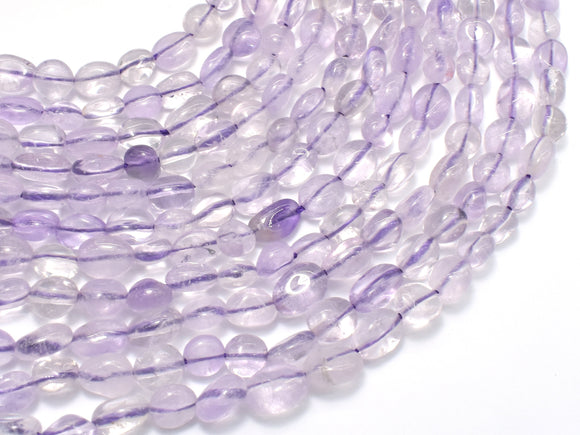 Amethyst-Light Purple, 6x7mm Nugget Beads-BeadBasic