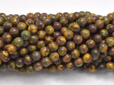 Cabdy Jasper Beads, 6mm (6.5mm), Round, 15 Inch-BeadBasic