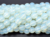 White Opalite Beads, Faceted Round, 10mm (9.6 mm), 14.5 Inch-BeadBasic
