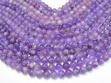 Amethyst, 10mm (10.2mm) Round Beads, 15.5 Inch, Full strand-BeadBasic