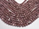 Jade Beads-Coffee, 8mm Round-BeadBasic