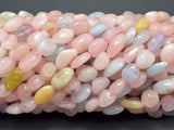 Beryl, Aquamarine, Morganite, Heliodor, 6x8 Nugget Beads-BeadBasic