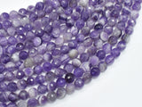 Amethyst, Dog Tooth Amethyst, 6mm, Faceted Round-BeadBasic