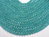Jade Beads, Teal, 8mm Round Beads-BeadBasic