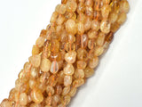 Citrine Beads, Approx. 6x8mm Nugget Beads-BeadBasic