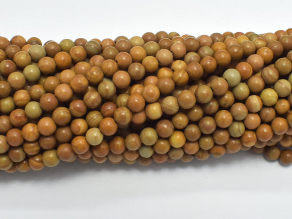 Wood Jasper Beads Round 4mm-BeadBasic