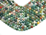 Indian Agate, 12mm Faceted Round-BeadBasic