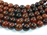 Mahogany Obsidian Beads, 14mm Round Beads-BeadBasic