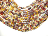 Matte Mookaite Beads, 6mm Round Beads-BeadBasic