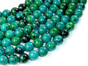 Chrysocolla, 12mm Round Beads-BeadBasic