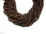 Bronzite Beads, Round, 4mm-BeadBasic