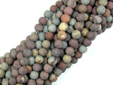 Matte Artistic Jasper, 6mm Round Beads-BeadBasic