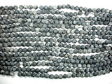 Matte Black Labradorite Beads, Matte Larvikite, 6mm Round Beads-BeadBasic