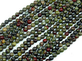 Dragon Blood Jasper Beads, 4mm, Round Beads-BeadBasic