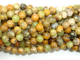 Dendritic Opal Beads, Yellow Moss Opal Beads, 6mm Round Beads-BeadBasic