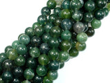 Moss Agate Beads, 8mm, Green, Round Beads-BeadBasic