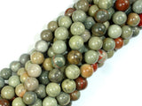 Silver Leaf Jasper Beads, 8mm Round Beads-BeadBasic